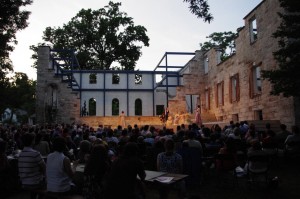 The Chesapeake Shakespeare Company performs during the summer at the haunted ruins of the Patapsco Female Institute (Photo by Teresa Castracane)